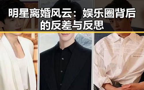 明星离婚风云：娱乐圈背后的反差与反思